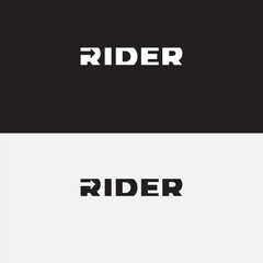 Minimalist Rider Logo Design Arrowhead, Forward Motion, Travel Brand