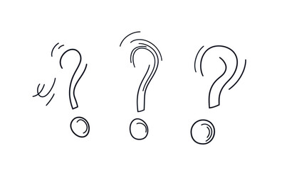 Intriguing Line Art Illustration of Question and Exclamation Marks for Query Design Concepts