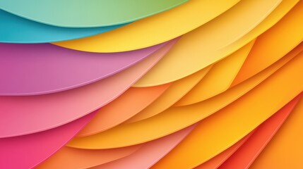 Vibrant layered colors in smooth waves.