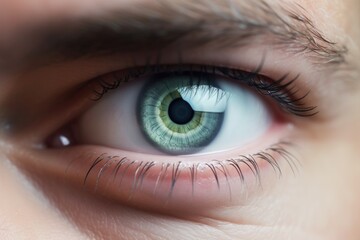 Naklejka premium Close-up of Contact Lens in Hand - Hygiene and Eyecare in Optical Store or Clinic. Myopia, Vision and Health Care Concept