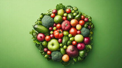 Vibrant assortment of fresh vegetables and fruits inviting you to embrace a plant-based lifestyle