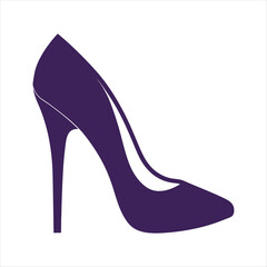 Women shoes silhouette vector design