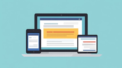 Online Banking On Mobile Phone And Laptop. Digital Ecommerce, 