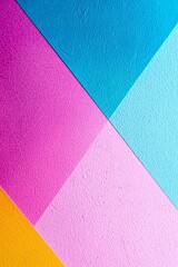 Texture background of fashion colorful papers in memphis geometry style. Flat lay, Top view. 80s or 90s concept.Minimalism , isolated on white background,  , copy space for text,