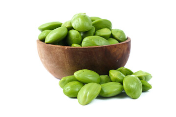 Fresh Stink Beans in Wooden Bowl: A Culinary Delight