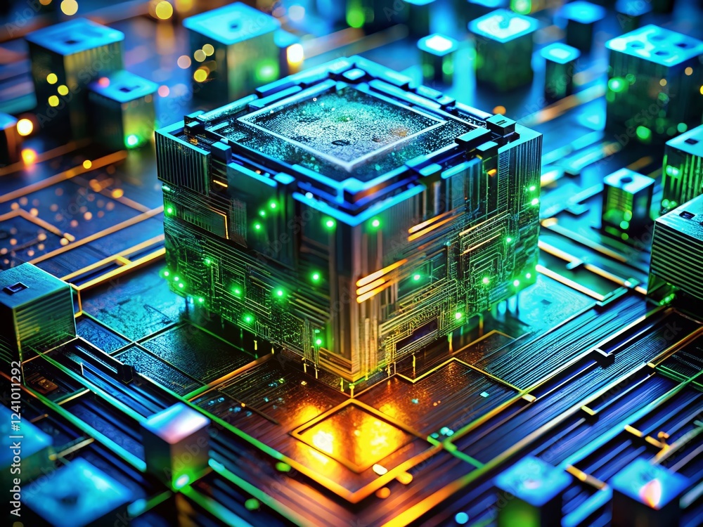 Aufkleber close-up of a 3d apex file, data stream, digital code, cyber security, hacker concept