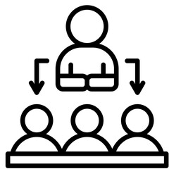 Fototapeta premium Executive Coaching Icon