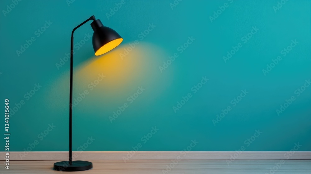 Poster warm and inviting bedside lamp emitting a soft glowing light to create a relaxing and comfortable am