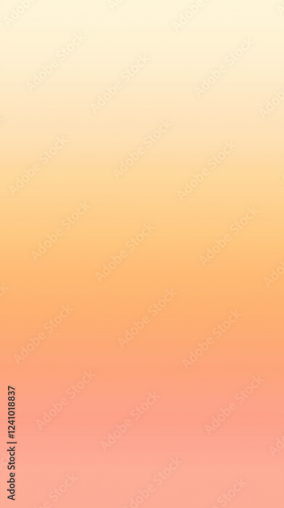 Wall mural soft peach and orange gradient abstract minimal background for digital designs