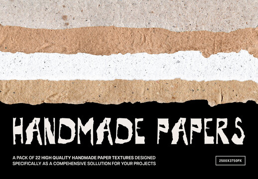 Handmade Paper Textures Pack
