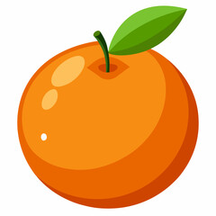 illustration of an orange fruit