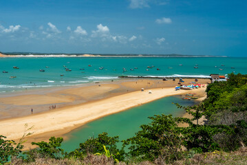 Obraz premium Scenic View of Baía Formosa Beach, Rio Grande do Norte, Brazil on January 14, 2025.