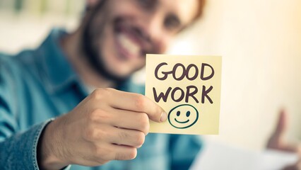 Good Work! A Motivational Poster of Positivity & Encouragement V8