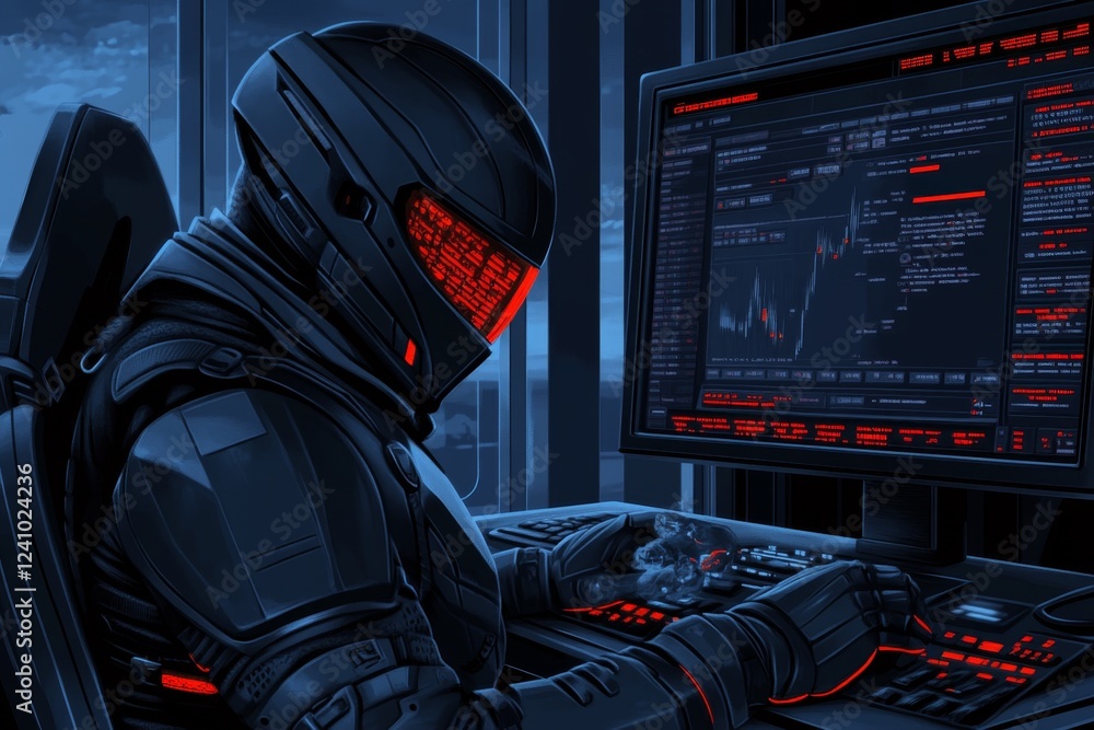 Poster A pixel art character balancing their in-game economy, carefully allocating resources in a retro-style strategy game interface
