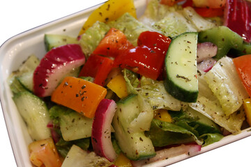 salad with feta cheese and olives