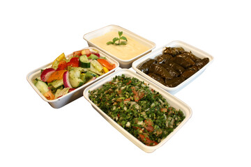 salad with vegetables and cheese