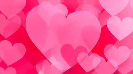 Pink Hearts Background: A Romantic Valentine's Day Abstract Texture of Love, Passion, and Affection. Perfect for Love-themed Designs and Romantic Projects.