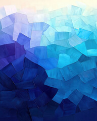 Obraz premium Textured blue abstract artwork with varying shades of blue and turquoise