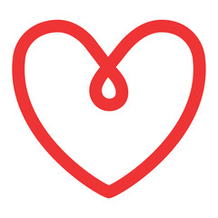 Looped heart icon