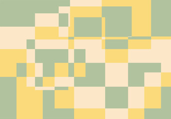 Fondo abstracto geométrico de color verde, amarillo y naranja