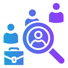 Candidate Screening glyph gradient icon