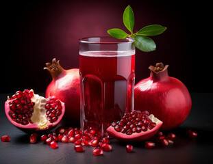 Generated image　ザクロジュース