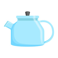 Glass pot cartoon illustration image