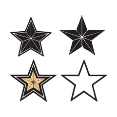 Fototapeta premium A sleek star vector icon with a modern design, symbolizing success, excellence, and recognition, ideal for branding and digital applications.