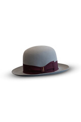 black leather hat