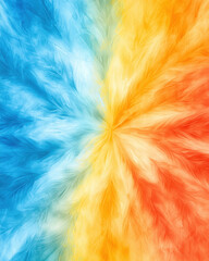 Ethereal pastel tie dye mist with airy gradients in vibrant colors