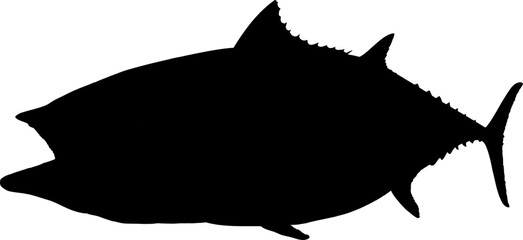 Juvenile Bluefin Tuna silhouette 