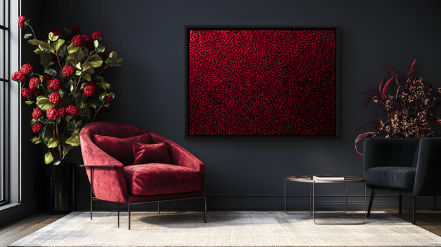 A raspberry-inspired design with intricate textures and high contrast, creating an exciting and modern look.