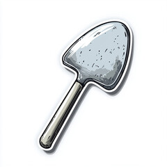Hand-drawn Trowel Illustration, Gardening Tool - Hand-drawn illustr.