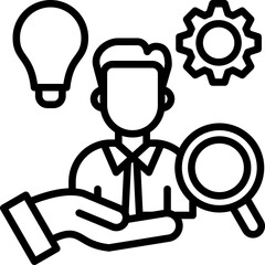 Talent Management line icon