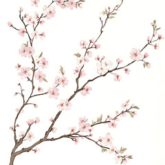 flowers and leaves in pictures illustrator2D