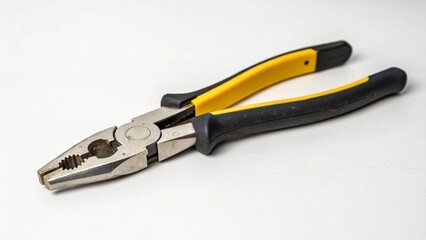 Obraz premium clear close up image of pliers on isolated white background for your for your building equipment needs