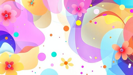Spring Science Abstract: Colorful Illustrations