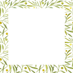Watercolor frame of flowers. Design of postcards, greetings, for things, textiles

