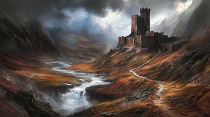 Majestic Rivers Flowing Through Dramatic Mountain Valleys