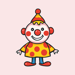Happy Clown Cartoon vector illustration