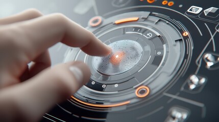 Virtual Fingerprint Recognition on Digital Touchscreen Interface