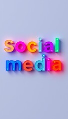 Naklejka premium Vibrant, 3D 