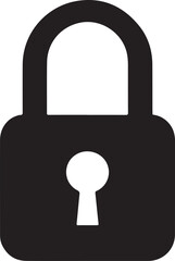 Isolated black Padlock lock or locked icon Vector, black Padlock lock or locked Silhouette,black Padlock lock or locked icon set, black Padlock lock or locked for logo,color black Padlock lock or lock