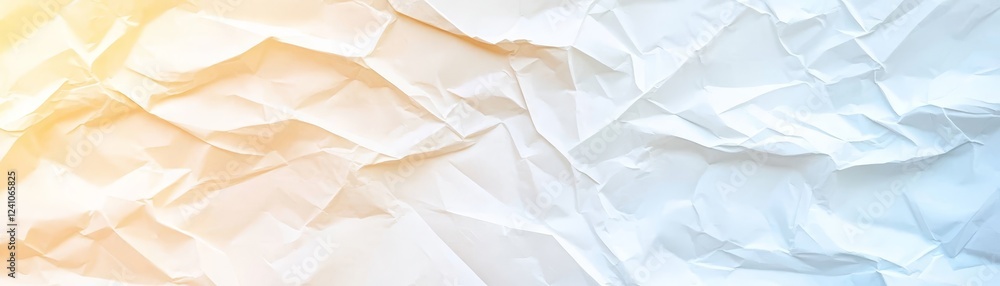 Poster crumpled white paper texture background versatile design element for creative projects