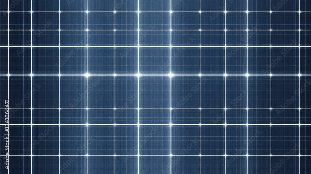 Poster seamless tech grid with glowing white lines on dark blue background pattern abstract