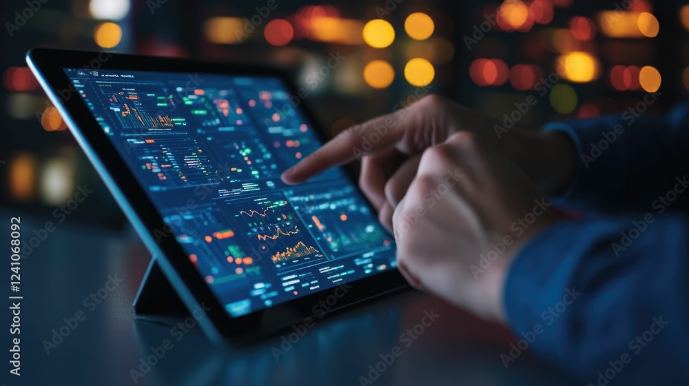 Aufkleber real time traffic data analytics and intelligent transportation planning software displayed on a dig