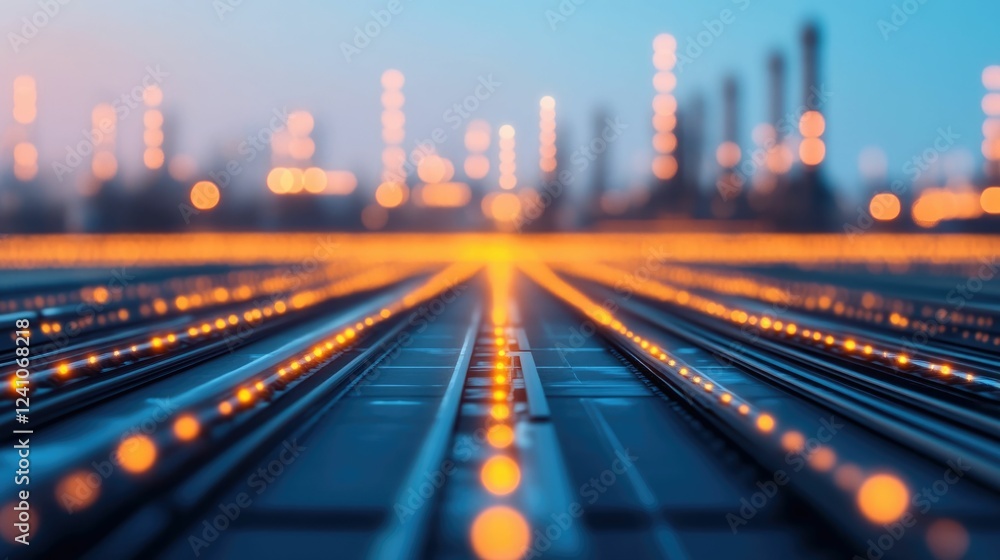 Poster ai powered dashboard highlighting optimized transport routes logistics and efficiency on a dynamic m
