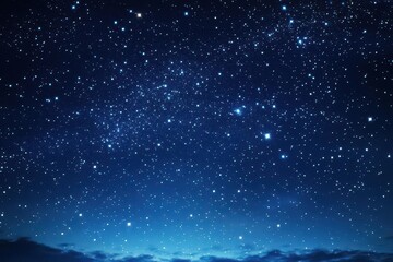 Fototapeta premium crown of stars twinkling against a midnight blue sky, embodying celestial power and magic, with each star intricately designed to evoke wonder and awe