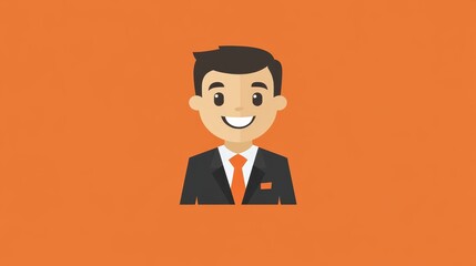 Confident businessman in suit portrait of professional success and achievement in the corporate world