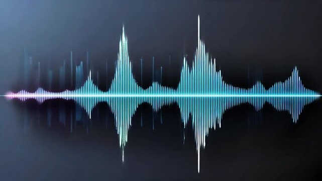 Colorful sound wave visualization representing audio dynamics